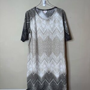 Lularoe MACY V-NECK MAXI DRESS size 3XL